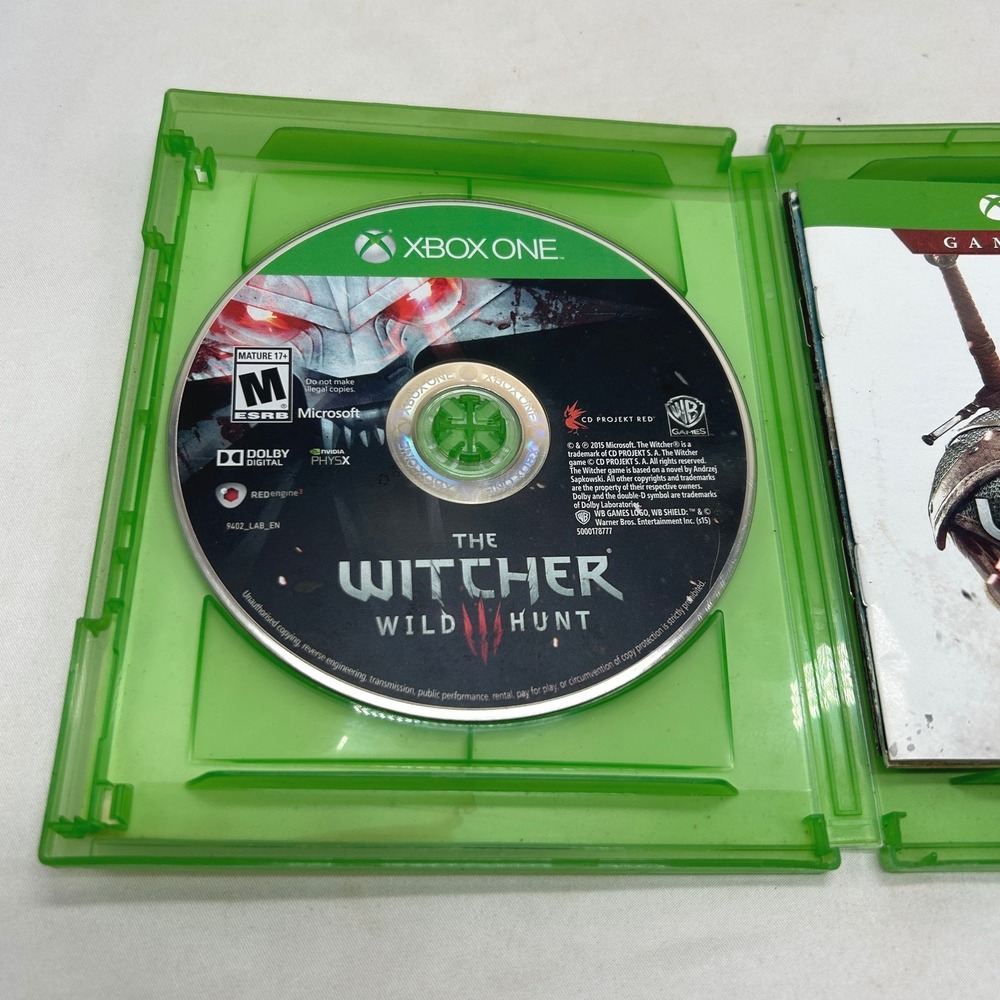 The Witcher 3 Wild Hunt Xbox One Game with Soundtrack CD and Manual WB Games - Picture 6 of 11